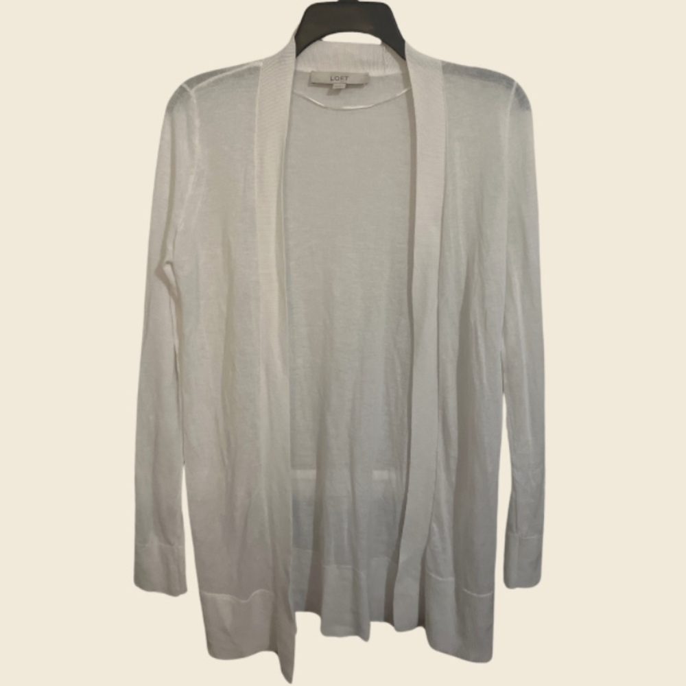 Loft Oversized Lightweight Open Cardigan Size XS